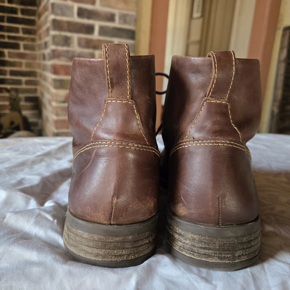 Born Rich Brown Men's Leather Boots - Picture 4 of 5